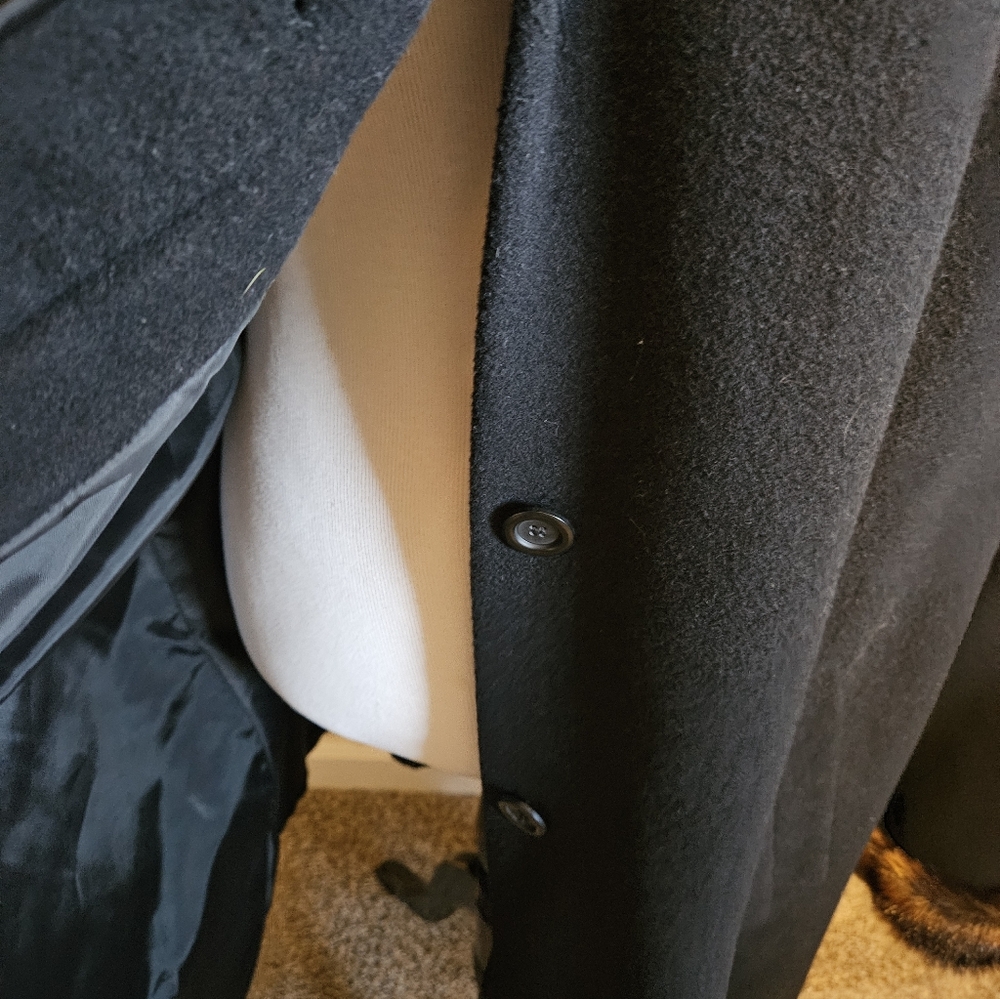 Vintage Bexleys Womens Wool Coat Faux Fur Trim. - Picture 15 of 16